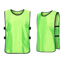 6X Sports Training Bibs Soccer Vests Group Team Bibs Basketball Cricket Football - Lake Blue-M