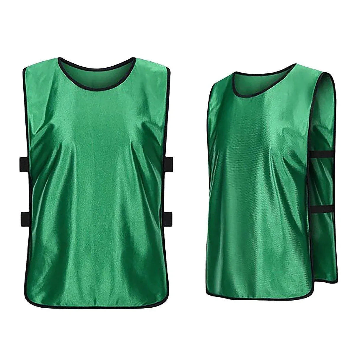 6X Sports Training Bibs Soccer Vests Group Team Bibs Basketball Cricket Football - Lake Blue-M