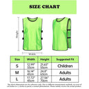 6X Sports Training Bibs Soccer Vests Group Team Bibs Basketball Cricket Football - Lake Blue-S