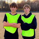 6X Sports Training Bibs Soccer Vests Group Team Bibs Basketball Cricket Football - Lake Blue-S