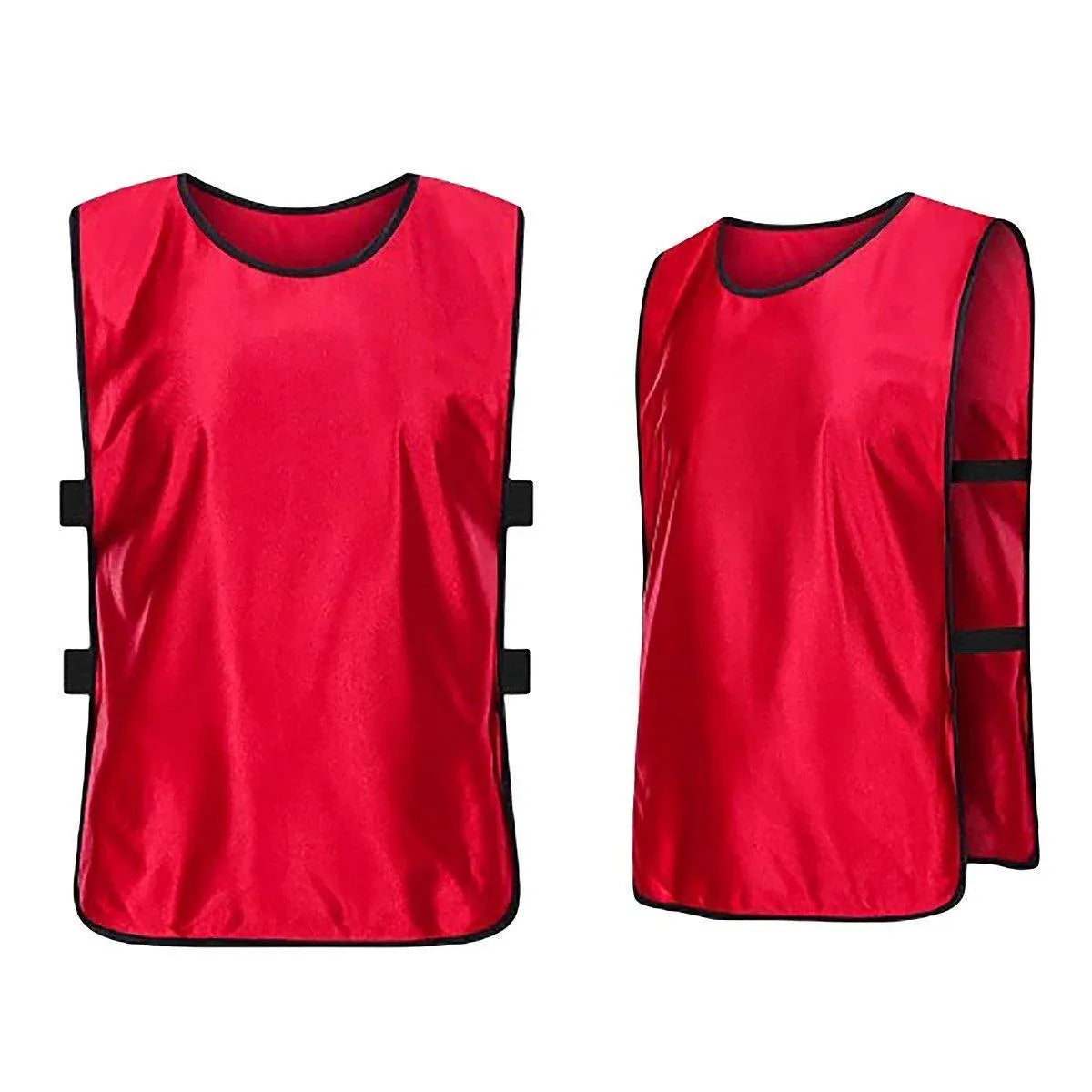 6X Sports Training Bibs Soccer Vests Group Team Bibs Basketball Cricket Football - Lake Blue-S