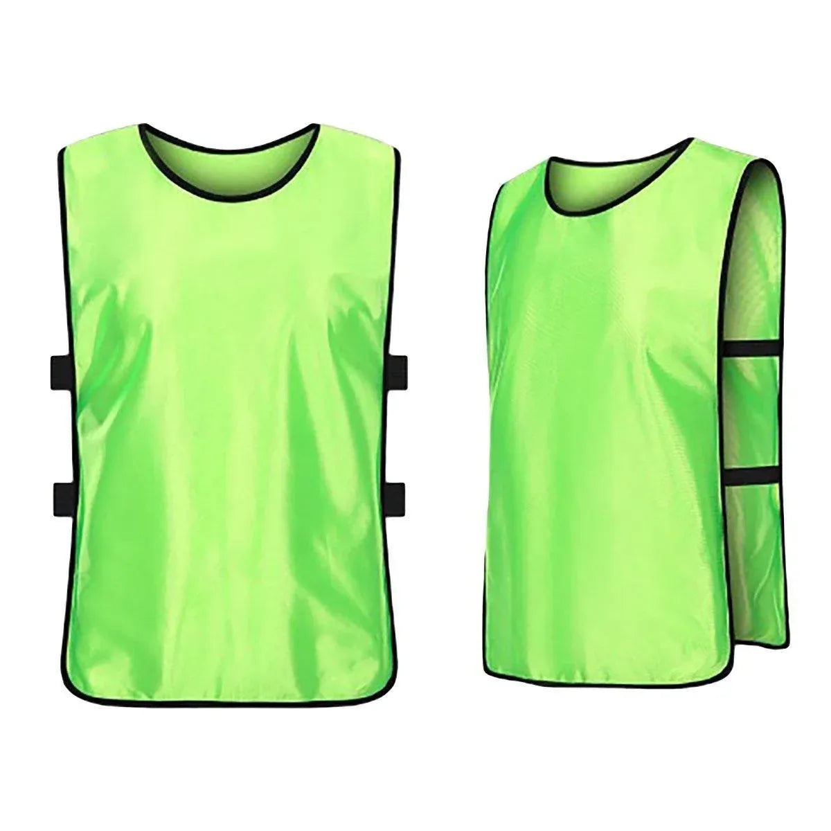 6X Sports Training Bibs Soccer Vests Group Team Bibs Basketball Cricket Football - Lake Blue-S