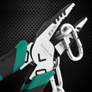 Labor-Saving Multi-Functional Tiger Pliers Flat Needle-Nose Diagonal Wire Pliers - Wire cutters-8inch