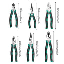 Labor-Saving Multi-Functional Tiger Pliers Flat Needle-Nose Diagonal Wire Pliers - Nose pliers-8inch