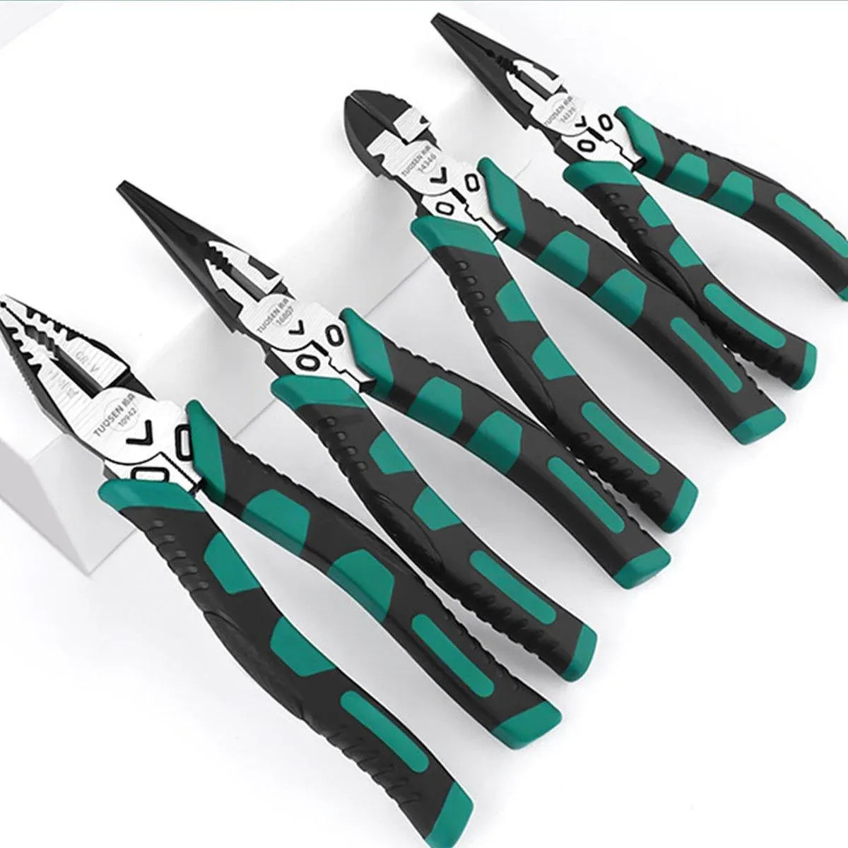 Labor-Saving Multi-Functional Tiger Pliers Flat Needle-Nose Diagonal Wire Pliers - Nose pliers-8inch