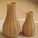 Imitation Rattan Woven Vase Decorative Flower Vase Arrangement for Home Decor - Small