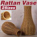 Imitation Rattan Woven Vase Decorative Flower Vase Arrangement for Home Decor - Small