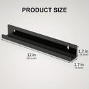 6PCS Wall Mounted Acrylic Vinyl Record Display Stand Durable Acrylic Material