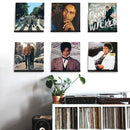 6PCS Wall Mounted Acrylic Vinyl Record Display Stand Durable Acrylic Material