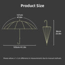Large 16 Bone Automatic Umbrella Unisex Long Handle Dual Use Rain Sun Umbrella - Beige
