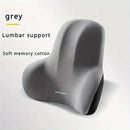Office Chair Back Support Lumbar Cushion Seat Memory Foam Lumbar Pillow Comfort - Black