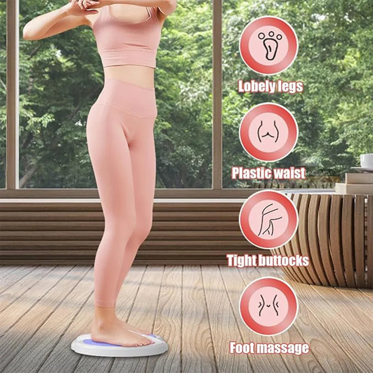 Exercise Waist Twisting Disc Non Slip Rubber Pad Fitness Equipment for Home Gym