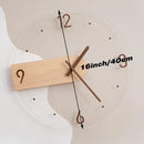 Modern Solid Wood Wall Clock Decorative Home Clock for Living Room Bedroom