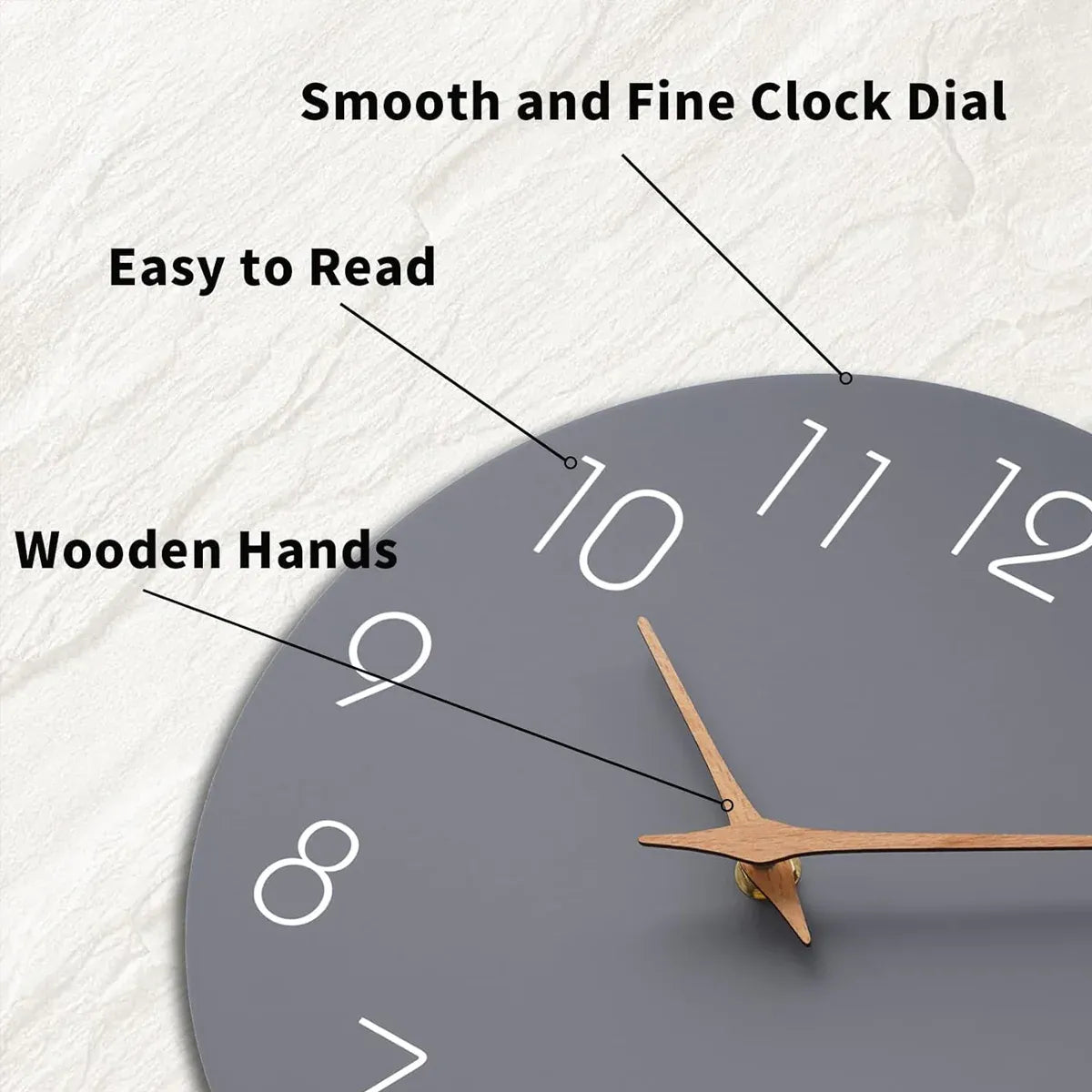Digital Wall Clock Luxury Simple Living Room Decor Silent Quartz Hanging Watch