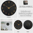 12 Inch Digital Wall Clock Simple Hanging Watch for Living Room Home Decoration - White