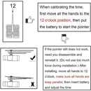 12 Inch Digital Wall Clock Simple Hanging Watch for Living Room Home Decoration - White
