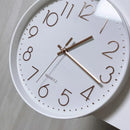 12Inch Silent Wall Clock Decorative Simple Plastic Clock for Living Room Home