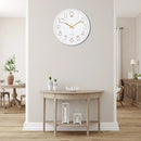 12Inch Silent Wall Clock Decorative Simple Plastic Clock for Living Room Home