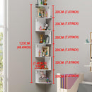 7 Tier Wall Mounted Corner Shelf Triangle Storage Rack Space Saving Organizer