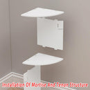 7 Tier Wall Mounted Corner Shelf Triangle Storage Rack Space Saving Organizer