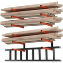 2PCS Wall Mounted Folding Storage Rack Carbon Steel Multi-Layer Organizer