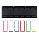 Wall Pocket Chart with 6 Labels Durable Oxford Cloth for School Office Documents