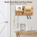 Wooden Wall Mounted Key Holder Storage Rack Door Hook Hanger Coat Rack Organizer