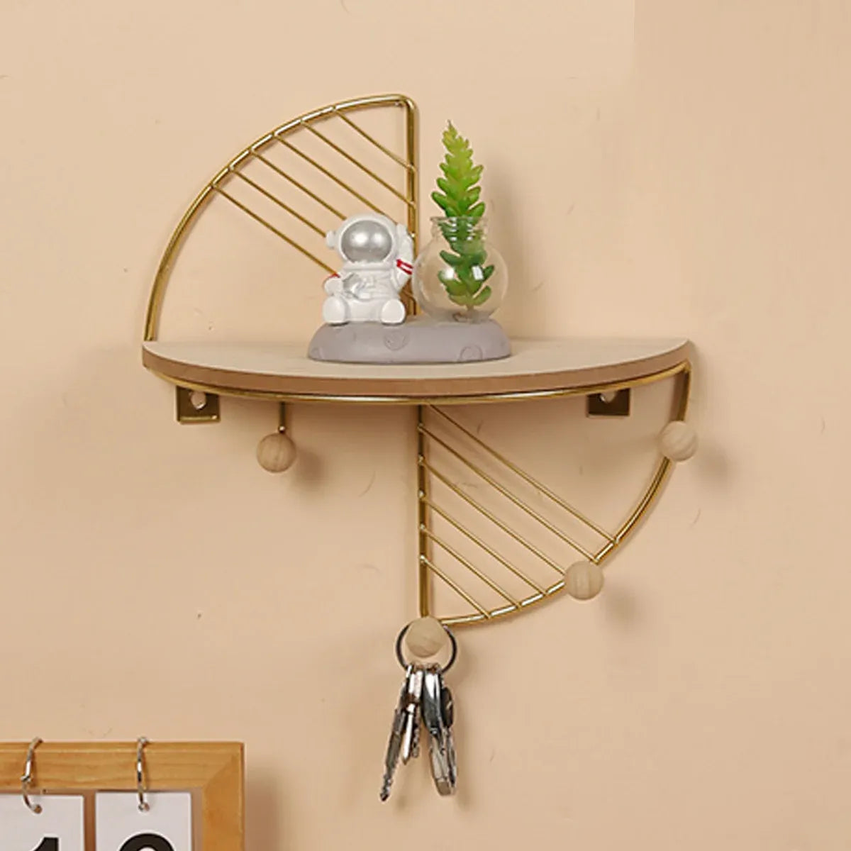Wall Mounted Storage Rack Metal Shelf Easy Installation Durable Space Saving