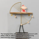 Wall Mounted Storage Rack Metal Shelf Easy Installation Durable Space Saving
