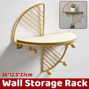 Wall Mounted Storage Rack Metal Shelf Easy Installation Durable Space Saving