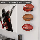 Wall Mounted Football Display Rack Metal Holder for Rugby Soccer Ball