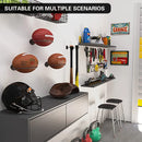 Wall Mounted Football Display Rack Metal Holder for Rugby Soccer Ball
