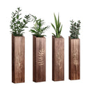 4PCS Wood Plant Wall Shelf Durable Aesthetic for Indoor Wall Decor Storage Use