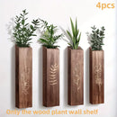 4PCS Wood Plant Wall Shelf Durable Aesthetic for Indoor Wall Decor Storage Use