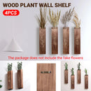 4PCS Wood Plant Wall Shelf Durable Aesthetic for Indoor Wall Decor Storage Use