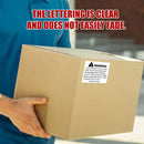 Suffocation Warning Labels Roll 3 Sizes Available Strong Water-Based Adhesive - 10x8cm