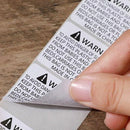 Suffocation Warning Labels Roll 3 Sizes Available Strong Water-Based Adhesive - 10x8cm