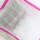 4pcs Durable PVC Cosmetic Bags Easy to Clean Multiple Sizes and Colours 9 Shades - 4pcs-Peach-Powder