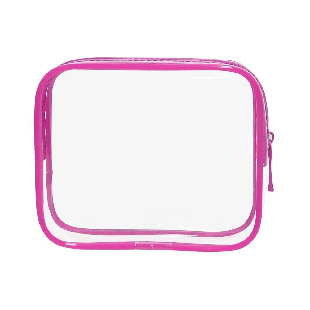 4pcs Durable PVC Cosmetic Bags Easy to Clean Multiple Sizes and Colours 9 Shades - 4pcs-Peach-Powder
