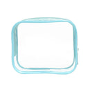 4pcs Durable PVC Cosmetic Bags Easy to Clean Multiple Sizes and Colours 9 Shades - 4pcs-Peach-Powder
