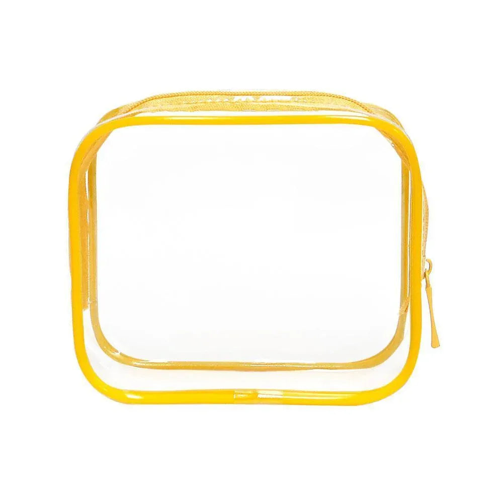 4pcs Durable PVC Cosmetic Bags Easy to Clean Multiple Sizes and Colours 9 Shades - 4pcs-Peach-Powder