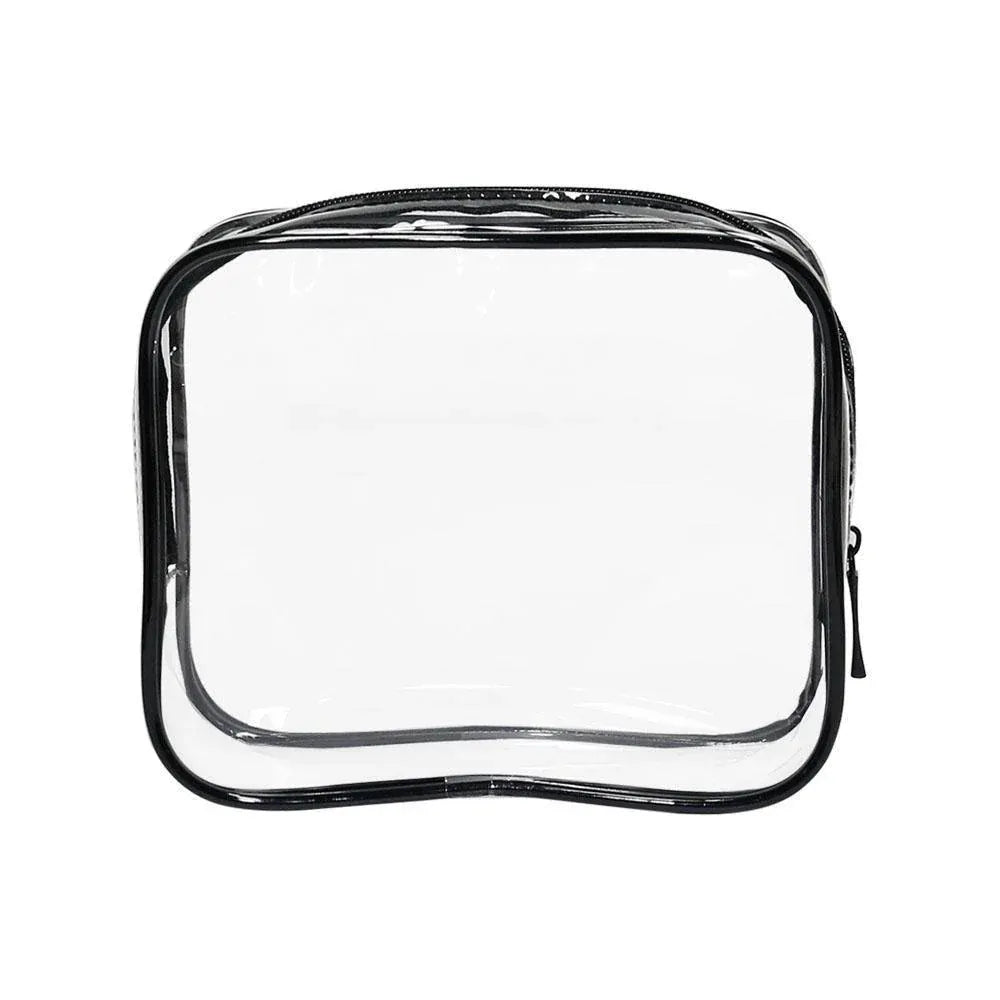 4pcs Durable PVC Cosmetic Bags Easy to Clean Multiple Sizes and Colours 9 Shades - 4pcs-Yellow