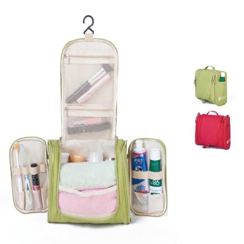 Makeup Bag Hanging Travel Toiletry Cosmetic Organizer Wash Bag Waterproof - Green