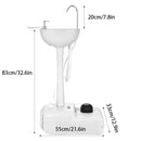 Mobile Portable Outdoor Washbasing for Camping Picnics RV Trips Yard Activities