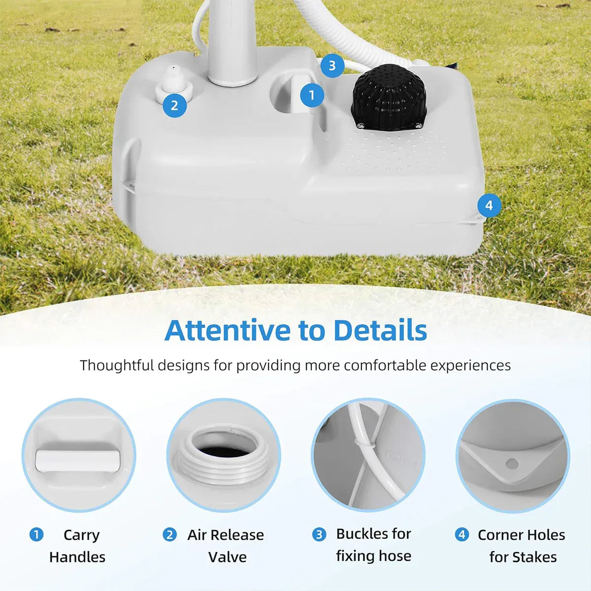 Mobile Portable Outdoor Washbasing for Camping Picnics RV Trips Yard Activities