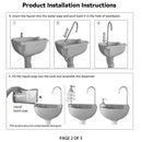 Mobile Portable Outdoor Washbasing for Camping Picnics RV Trips Yard Activities