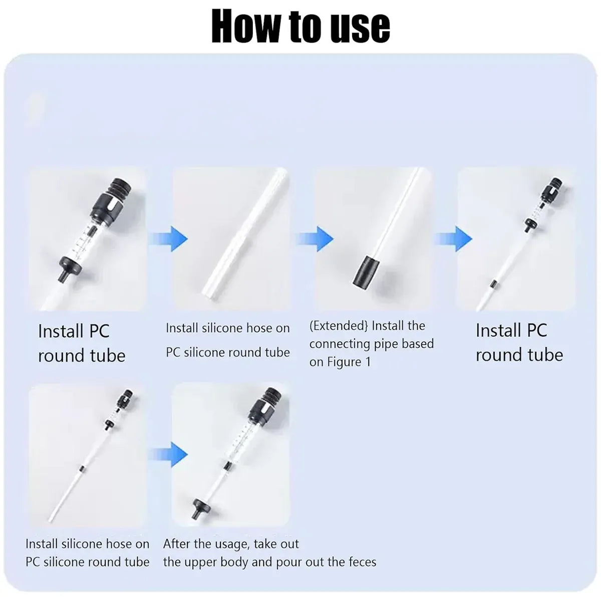 Fish Tank Water Changer Clear Tube Non Slip Handle for Aquariums Water Change
