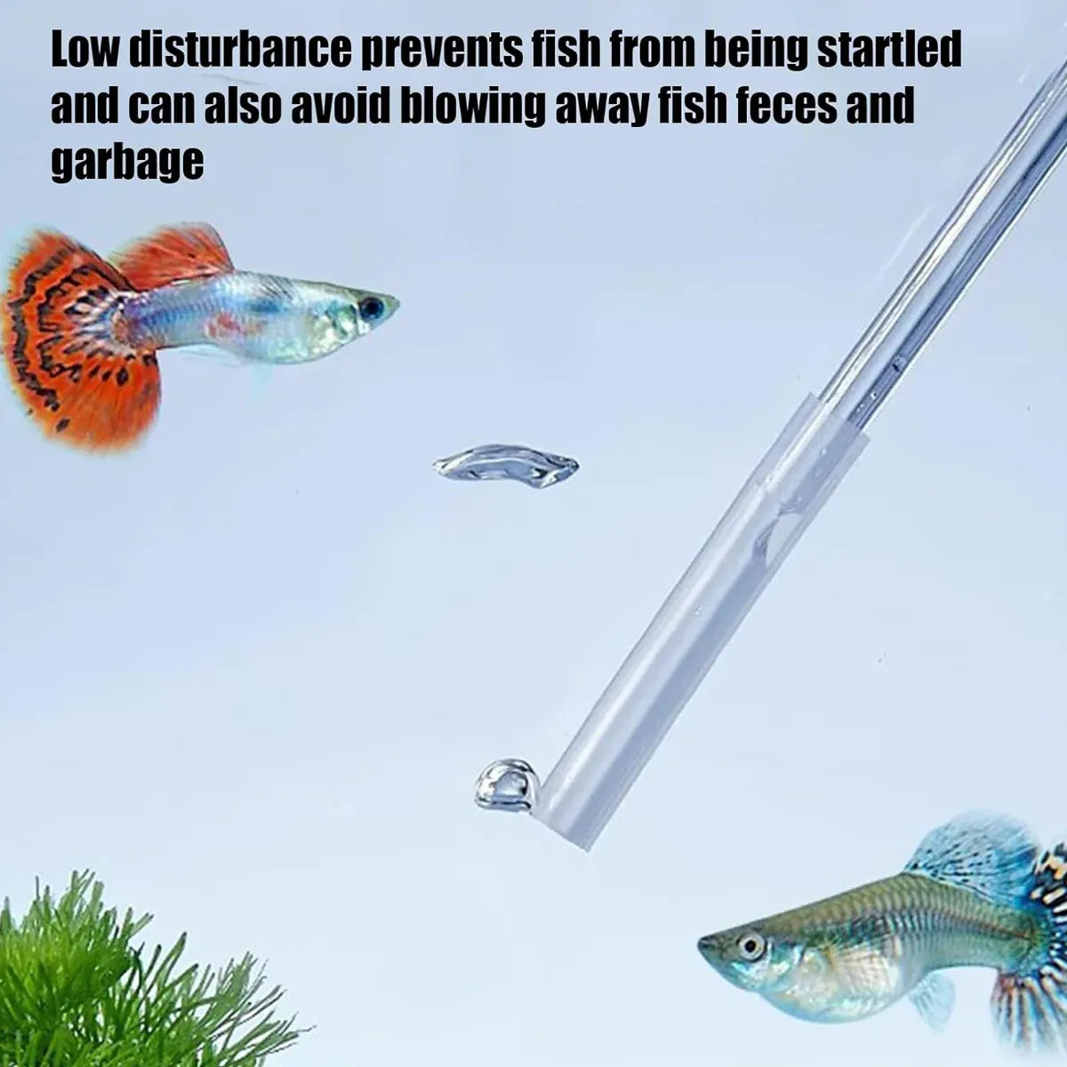 Fish Tank Water Changer Clear Tube Non Slip Handle for Aquariums Water Change