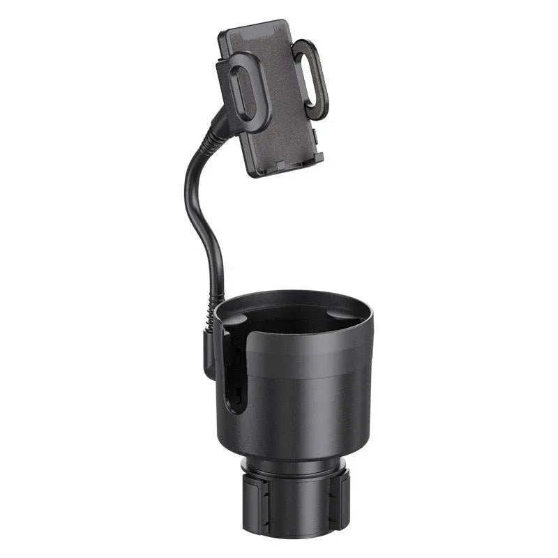 2 in 1 Car Phone Holder and Cup Holder Drink Organiser Water Bottle Holder