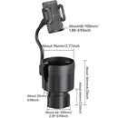 2 in 1 Car Phone Holder and Cup Holder Drink Organiser Water Bottle Holder
